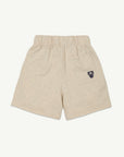 Main Story - fleece skate short - ecru melange