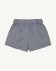 Main Story - fleece track short - blue granite