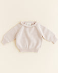 Hvid - wool sweater - georgette - cream