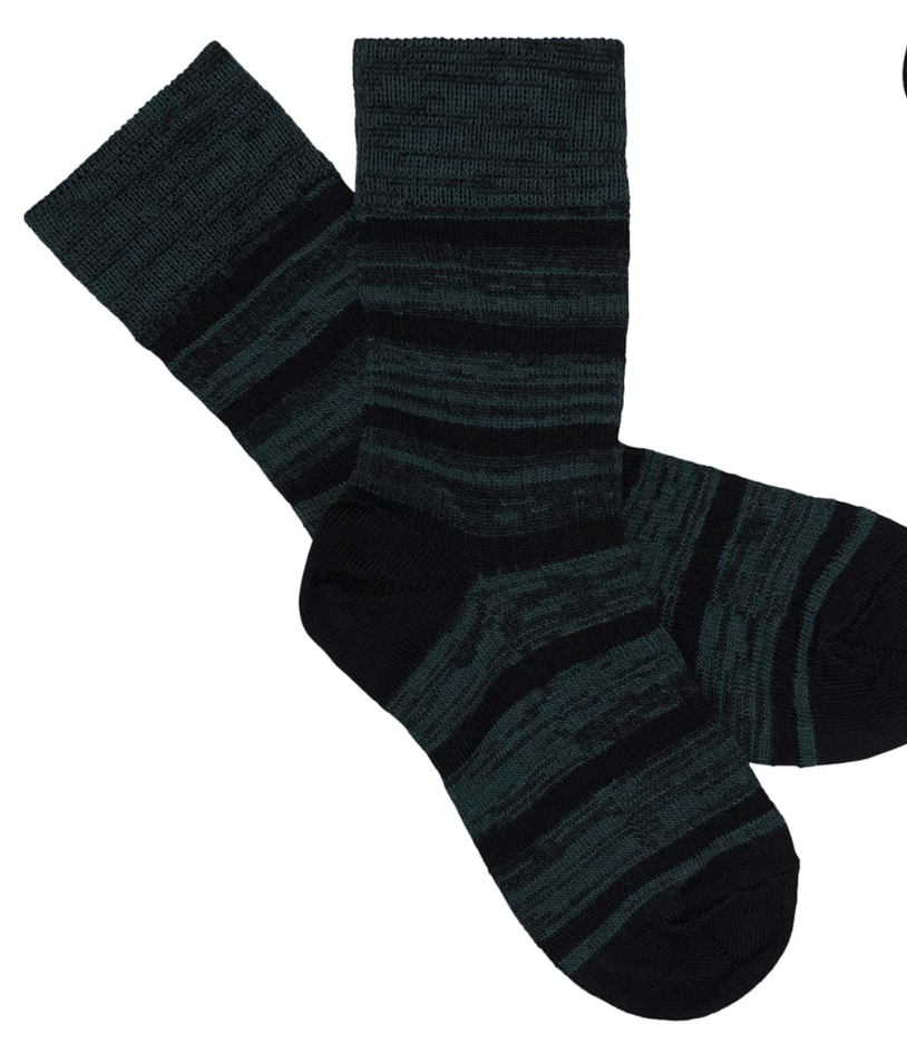 Fub - stripe socks - black/teal