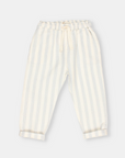 Buho - kids - stripes pants - sky grey