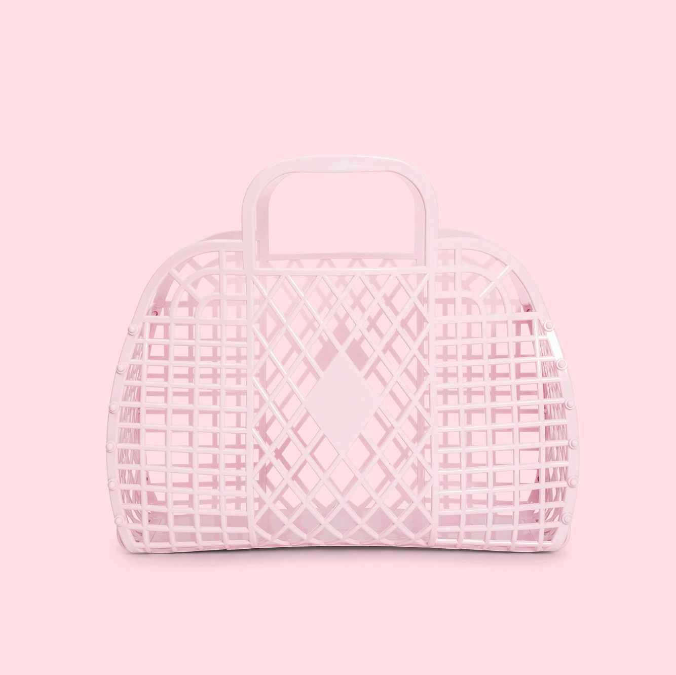 Sunjellies - retro basket - small - pink
