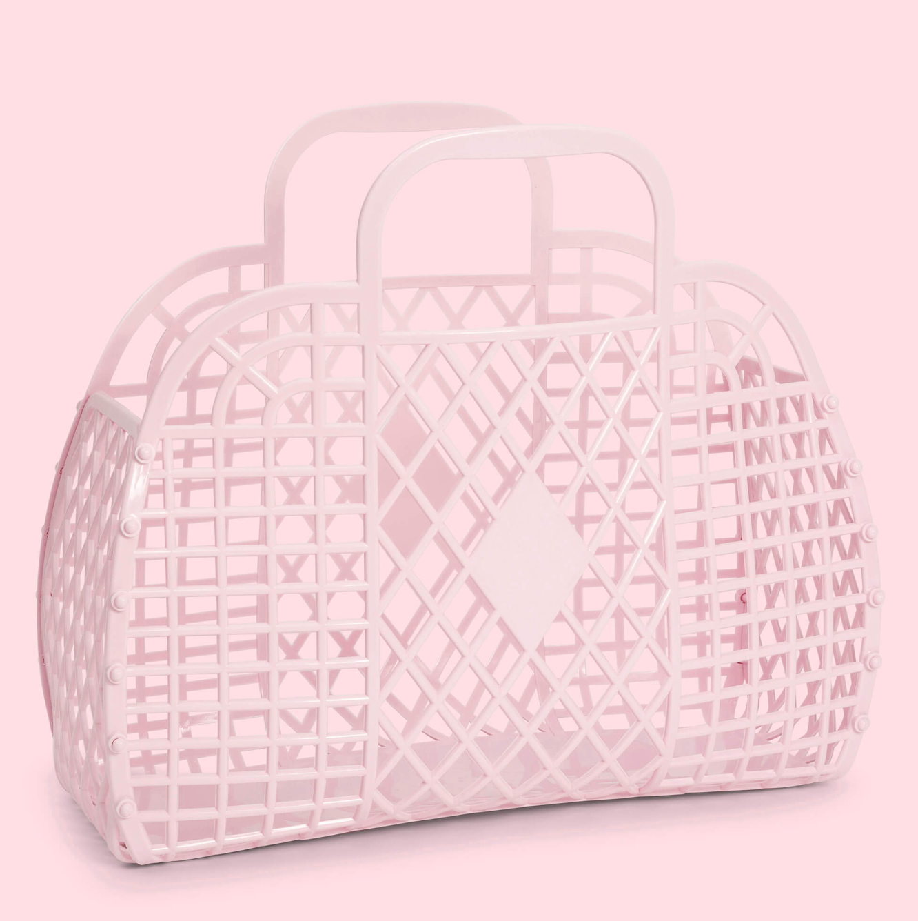 Sunjellies - retro basket - large - pink