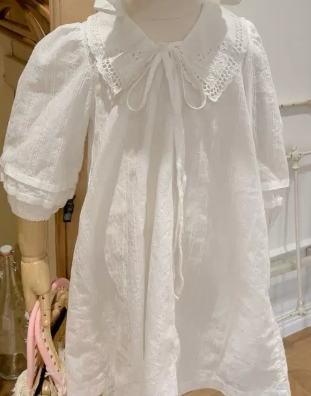 Hygge Selection - angelina collar dress - white