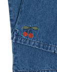 Konges Slojd - magot frill pants - cherry denim blue