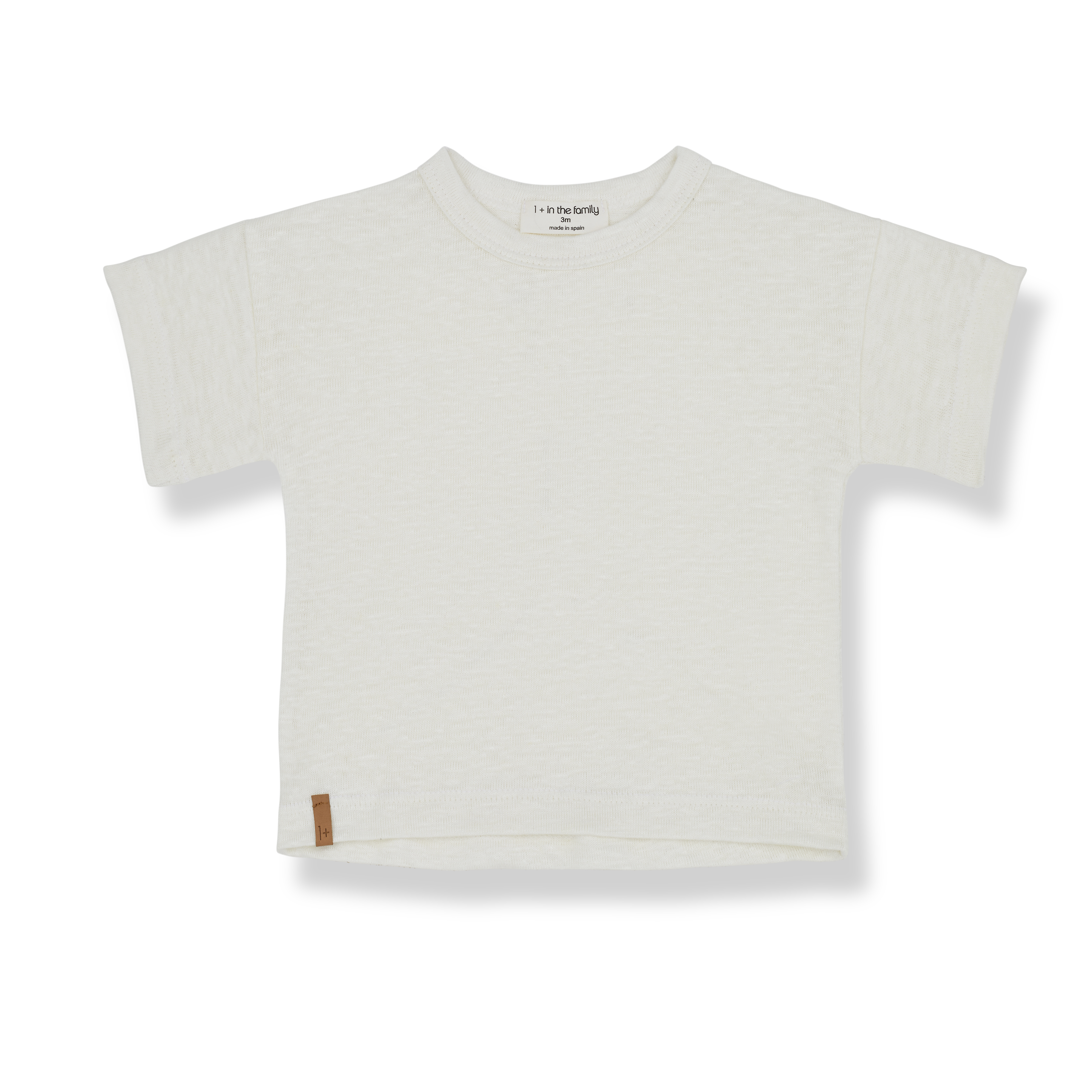 1+ in the family - tintoretto - linen t-shirt - ivory