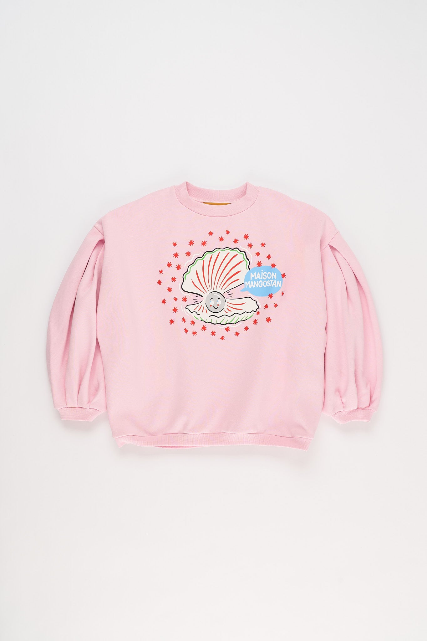 Maison Mangostan - oyster sweatshirt - pink