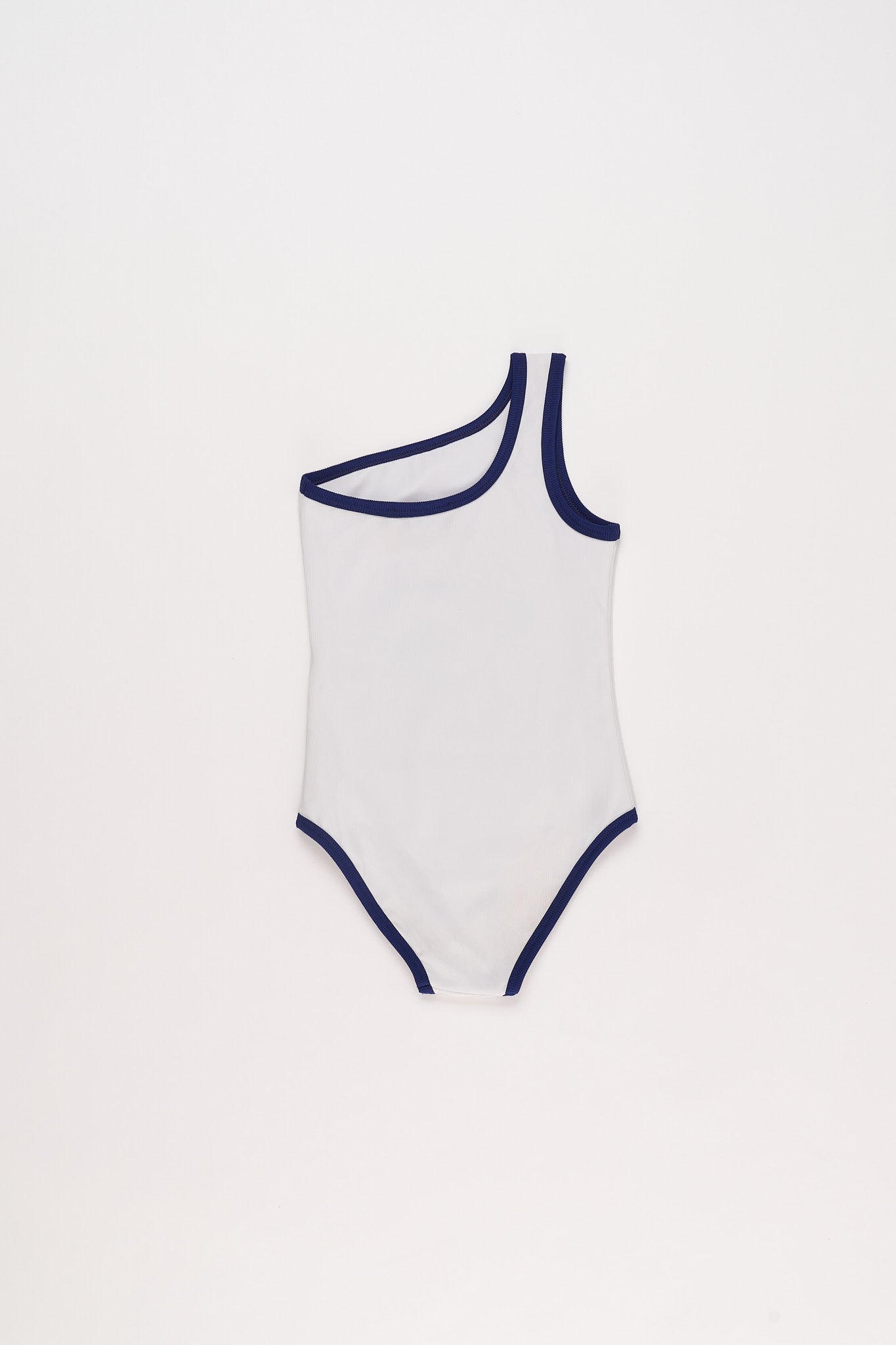 Maison Mangostan - peritas swimsuit - white &amp; blue
