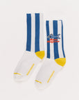 Maison Mangostan - anchovie socks - blue & white