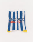 Maison Mangostan - anchovie socks - blue & white