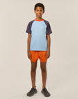 The campamento - kids - orange washed shorts