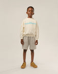 The campamento - kids - white oversized sweatshirt