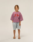 The campamento - kids - purple happy boots t-shirt