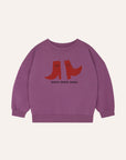 The campamento - kids - happy boots oversized sweatshirt