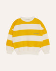 The campamento - kids - yellow stripes oversized sweatshirt