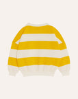 The campamento - kids - yellow stripes oversized sweatshirt