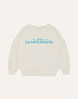 The campamento - kids - white oversized sweatshirt