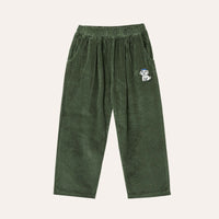 The Campamento - Green corduroy kids trousers - Green
