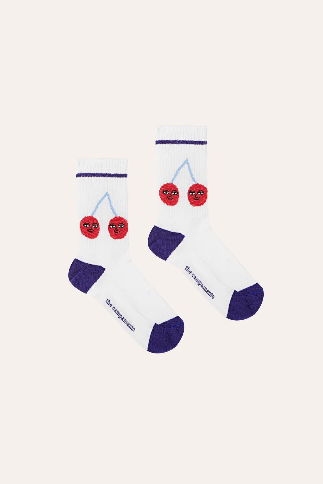 The Campamento - Cherries kids socks - Ecru