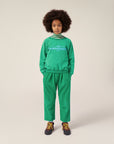 The campamento - kids - logo oversized sweatshirt - green