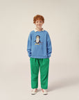 The campamento - kids - penguin oversized sweatshirt