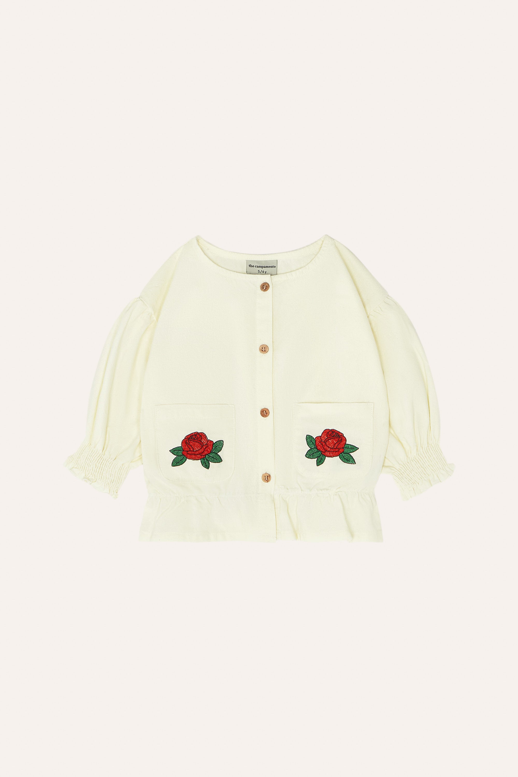 The Campamento - flowers embroidery blouse