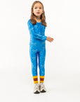 Tiny Cottons - kids - bow leggings - blue