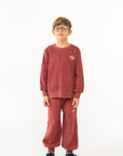 Tiny Cottons - kids - diamond sweatpants - burgundy