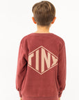 Tiny Cottons - kids - diamond sweatpants - burgundy