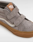 Vans - Sk8 mid reissue V - kids - velcro - gum grey