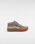 Vans - Sk8 mid reissue V - kids - velcro - gum grey