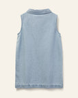 Wynken - amore denim dress - pale bleach