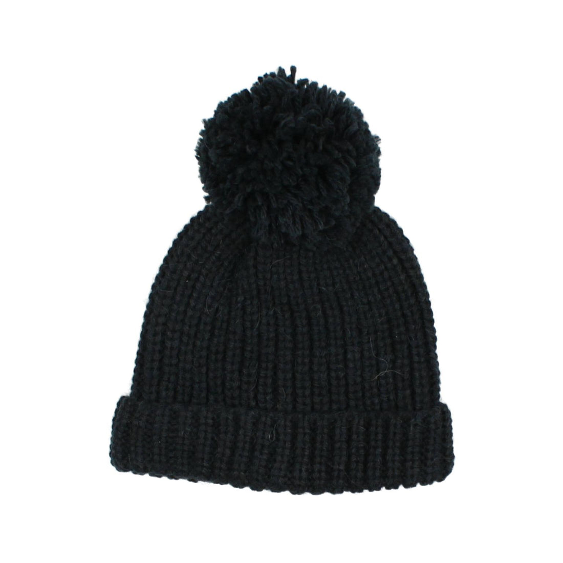 Buho - kids - pompom soft knit hat - deep forest