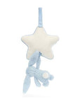 Jellycat - bashful - musical pull bunny - blue