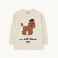 Tiny Cottons - poodle tee - light cream