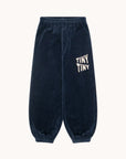 Tiny Cottons - kids - tiny waves velours joggers - navy