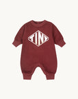 Tiny Cottons - baby - diamond tiny onepiece - burgundy