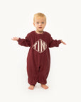 Tiny Cottons - baby - diamond tiny onepiece - burgundy