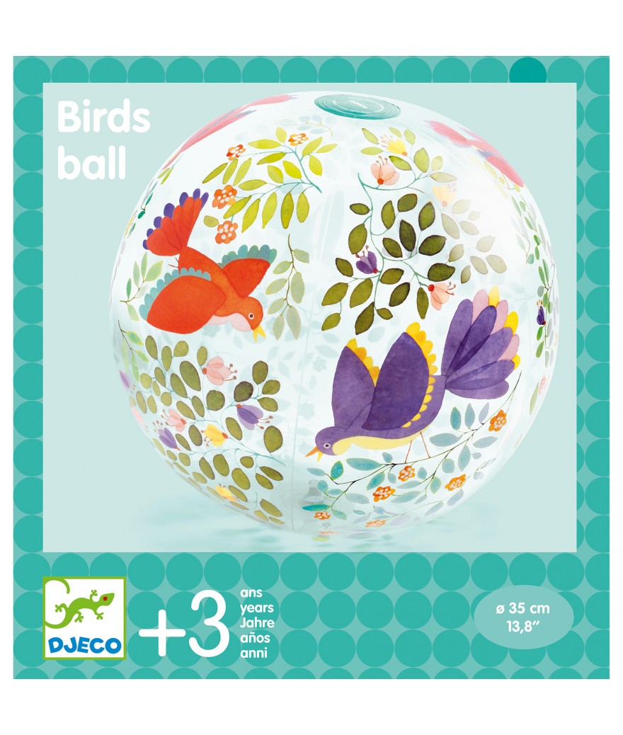 Djeco - inflatable beach ball - birds