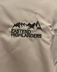 East End Highlanders - open collar snap button shirt - beige