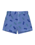 Bonmot - kids shorts - allover halfs - mid blue