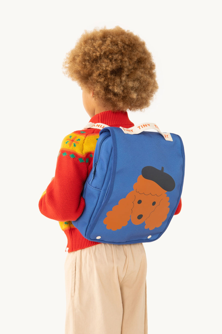 Tiny Cottons - poodle backpack - blue