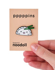 Noodoll - enamel pin - ricedumpling