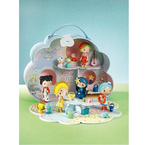Djeco - Tinyly - figurine - draagbaar poppenhuis sunny en mia