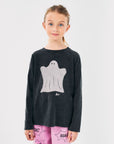 Bobo Choses - kids funny ghost t-shirt - black