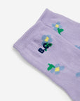 Bobo Choses - baby allover pansy flower socks - lavender