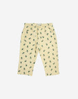 Bobo Choses - baby pansy flower all over joggers - light yellow