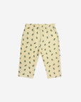 Bobo Choses - baby pansy flower all over joggers - light yellow