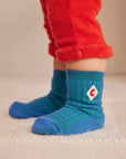 Bobo Choses - baby bicolor short socks - blue