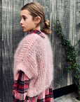 Ariane Knitwear - handmade wool cardigan - pink